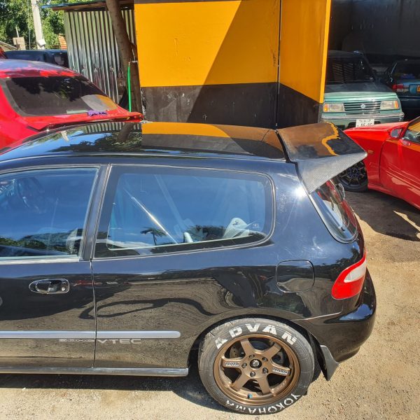 Honda civic EG rear spoiler live sport style CF carbon fiber