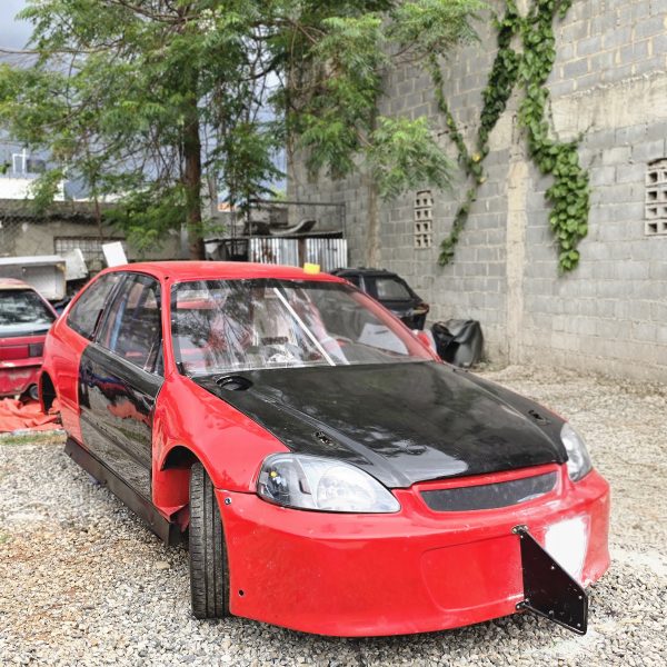 Honda Civic EK Front End Drag Exospeed Style FRP